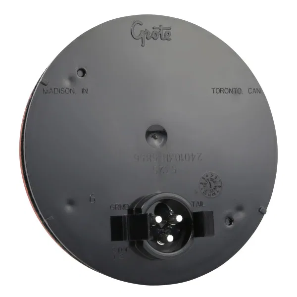 53252 – GROTE PERLUX Tail Light Assembly, LED Red Lens Black Housing Clear Bulb Single - view 2